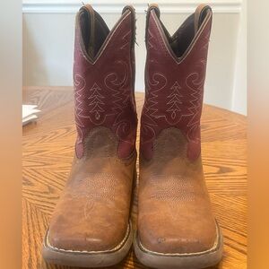 Kids Durango Cowboy Boots Youth Size 2 Boy Girl 8” Western Boots